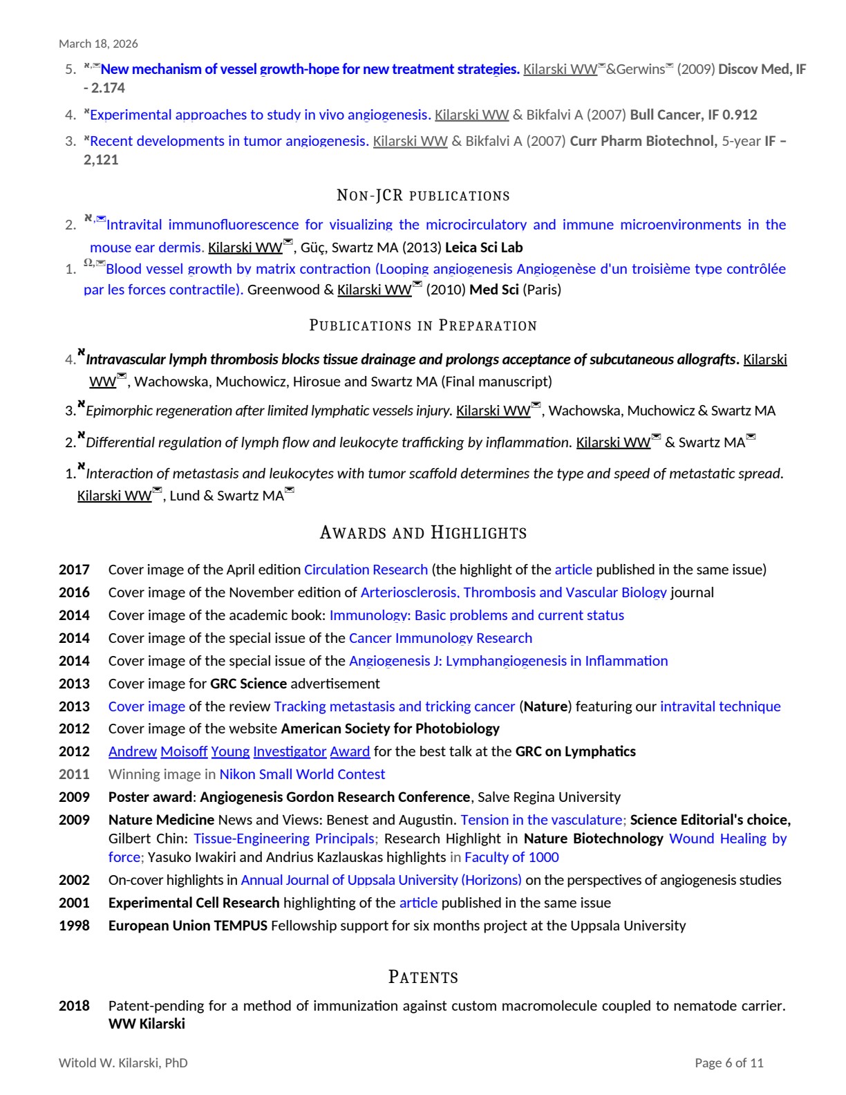 CV page 6